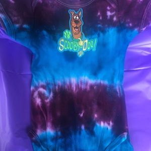 Scooby Doo tie dye onesie